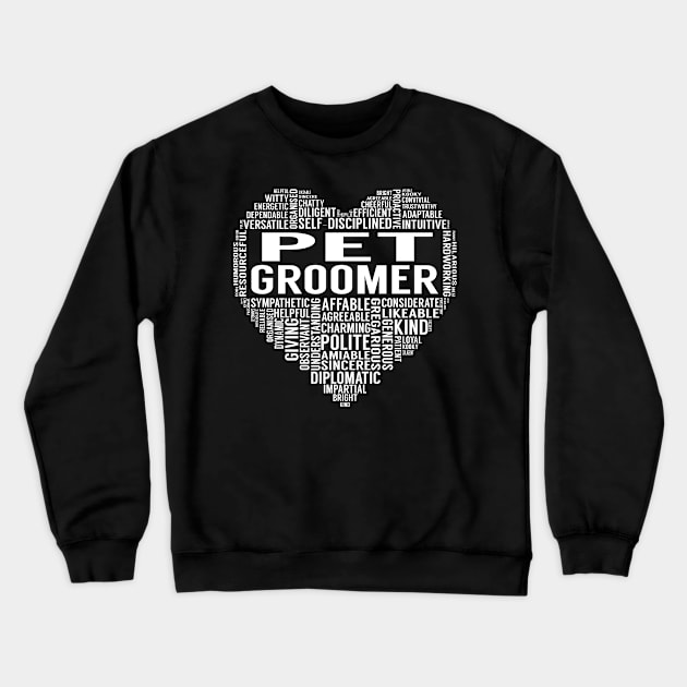 Pet Groomer Heart Crewneck Sweatshirt by LotusTee